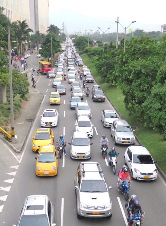 Traffic in Medellín