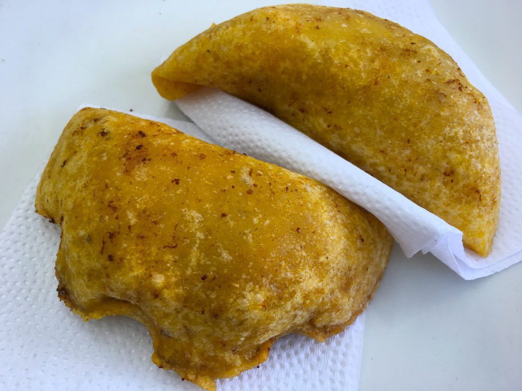 Empanadas are perhaps the most well-known Colombian street food and are readily available in different varieties