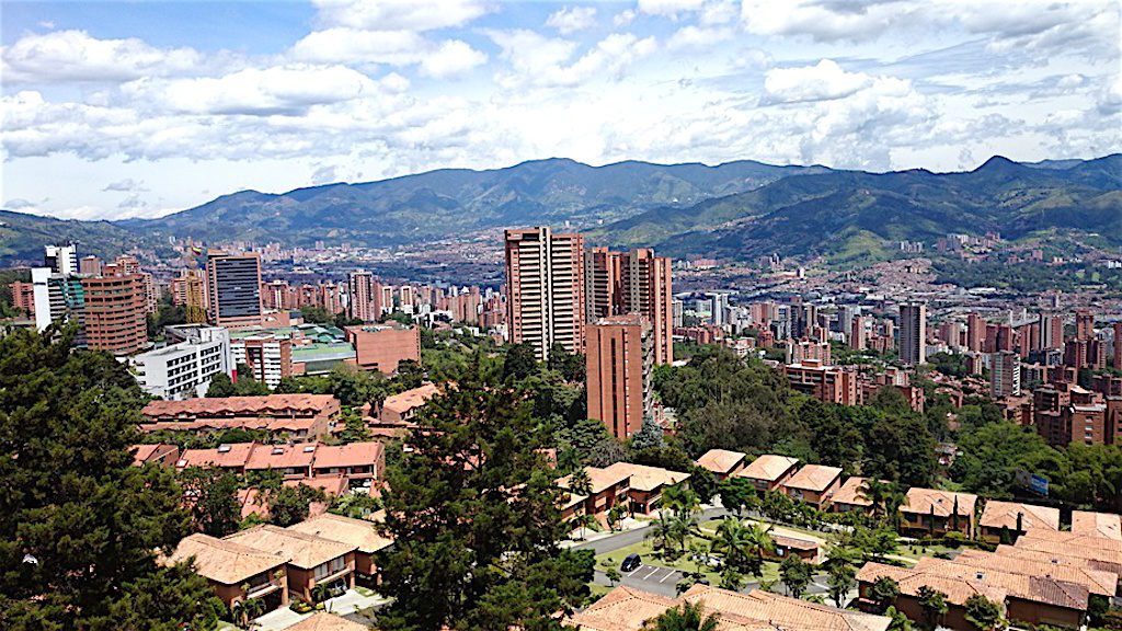 Panoramic view of Medellín