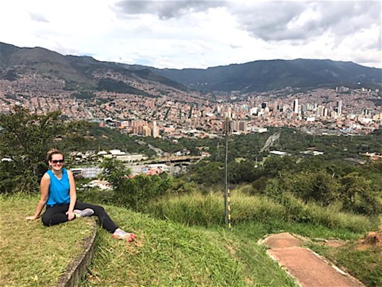 Enjoying one of the many hikes available here in Medellin