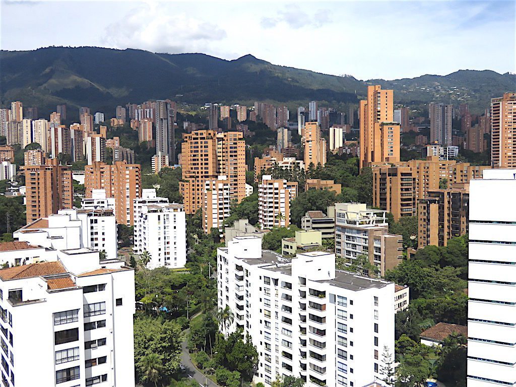 Apartment buildings in El Poblado, Medellín