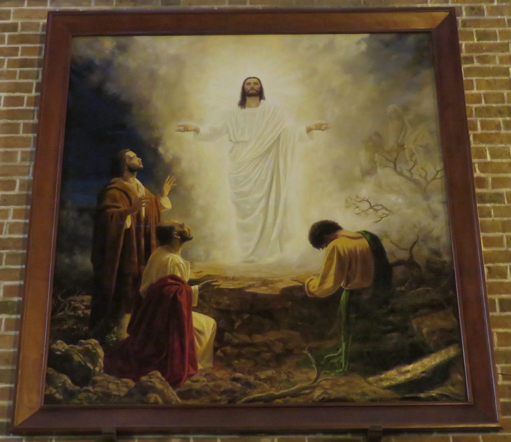 One of the paintings in the church