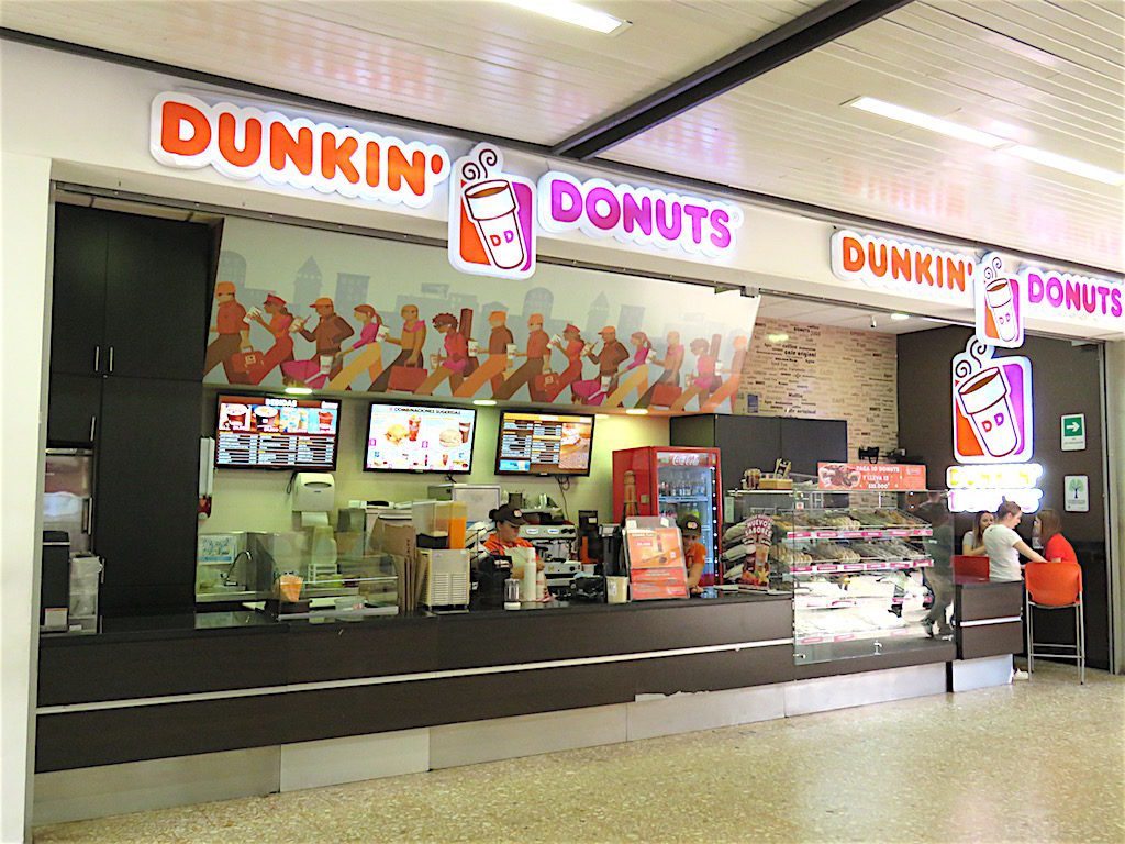 Dunkin’ Donuts at the Medellín airport