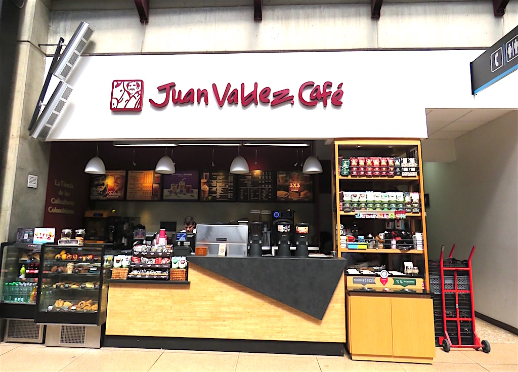 Juan Valdez Café op de luchthaven van Medellín