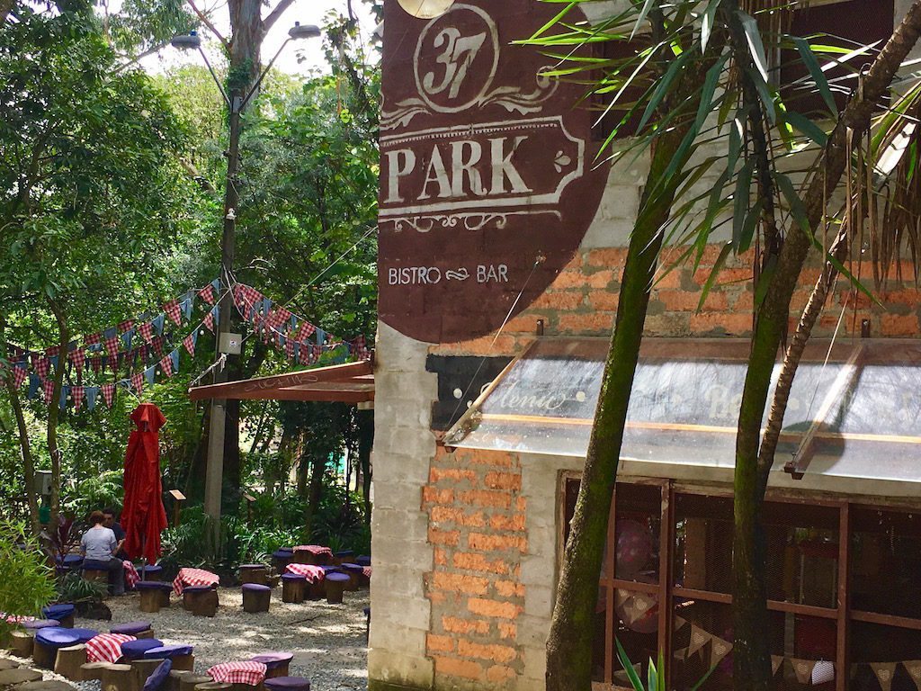 Park 37’s corner location next to a stream offers the best alfresco brunch dining option in El Poblado