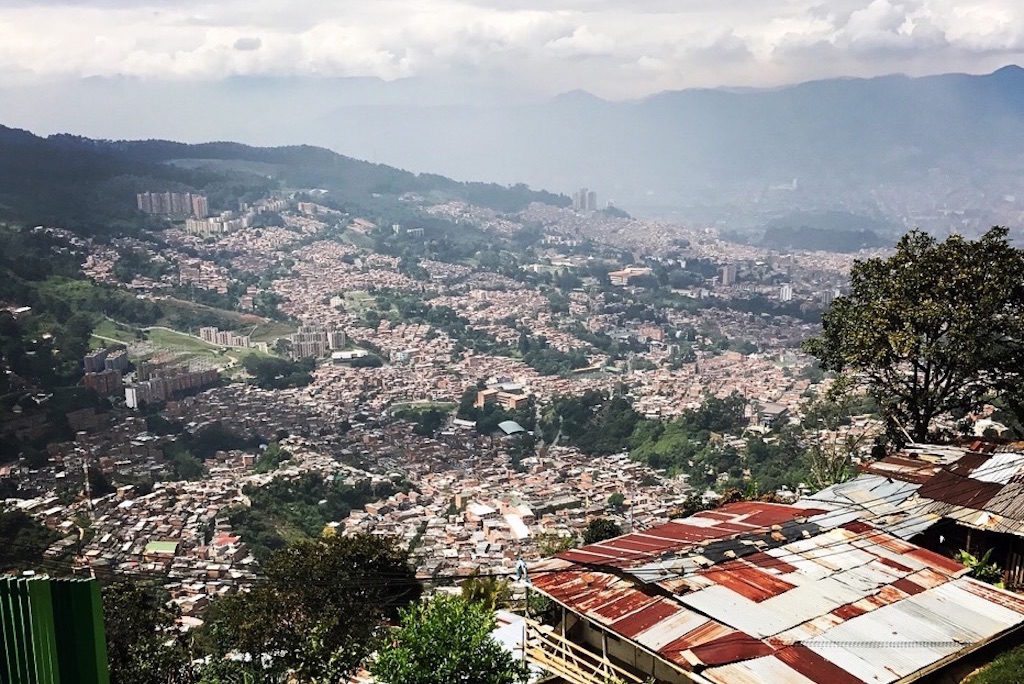 View from the La Sierra neighborhood in Medellín