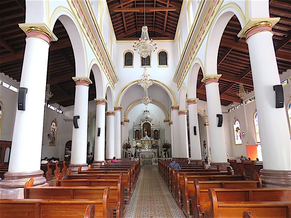 Inside Iglesia de Santa Ana in Sabaneta - Medellin Guru