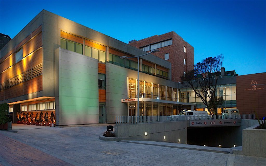 Clínica Marly in Bogotá, photo courtesy of Clínica Marly