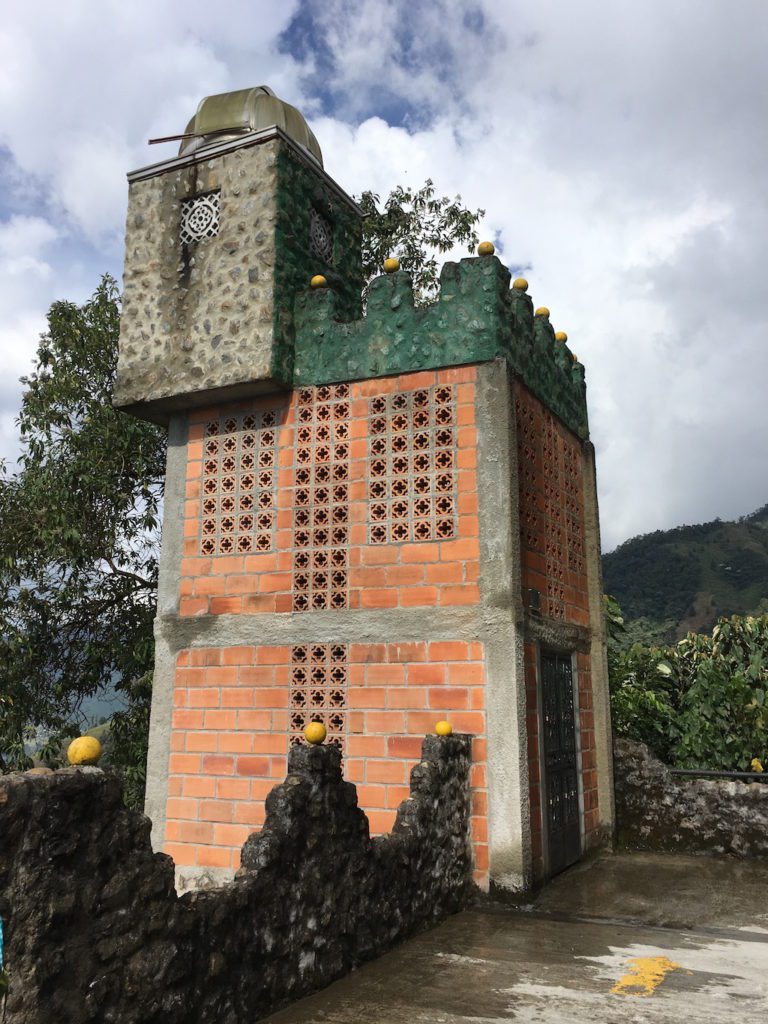 A watchtower at Escobar’s prison La Catedral