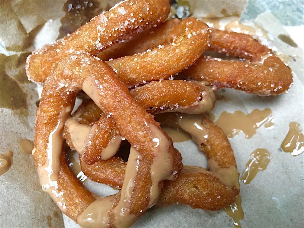 Churros with arequipe sauce