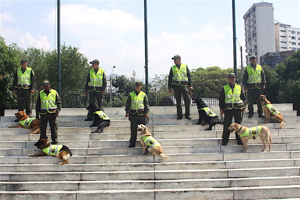 Colombian police in Medellín, photo by National Police of Colombia
