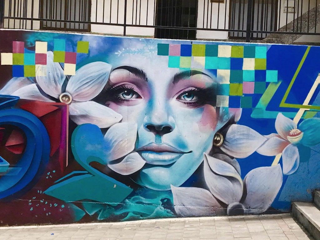 One of the graffiti pieces seen on the Comuna 13 tour