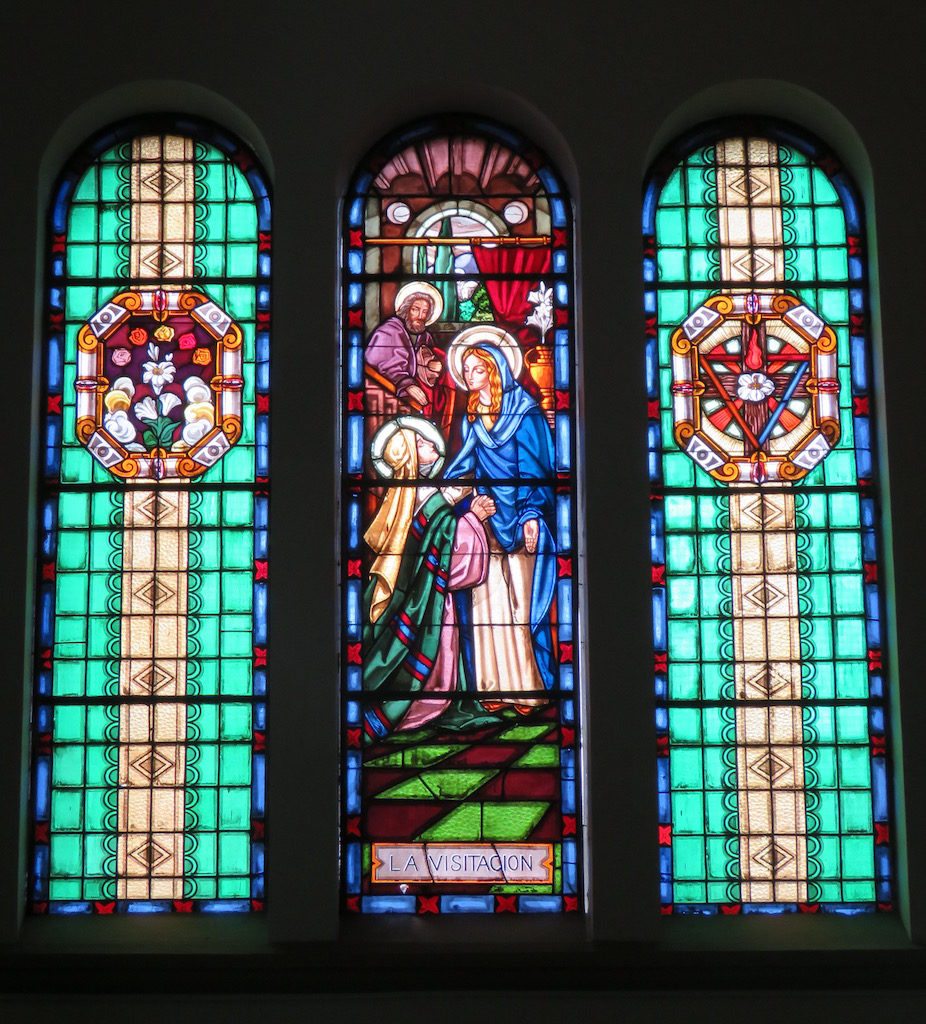 More stained-glass windows in the church