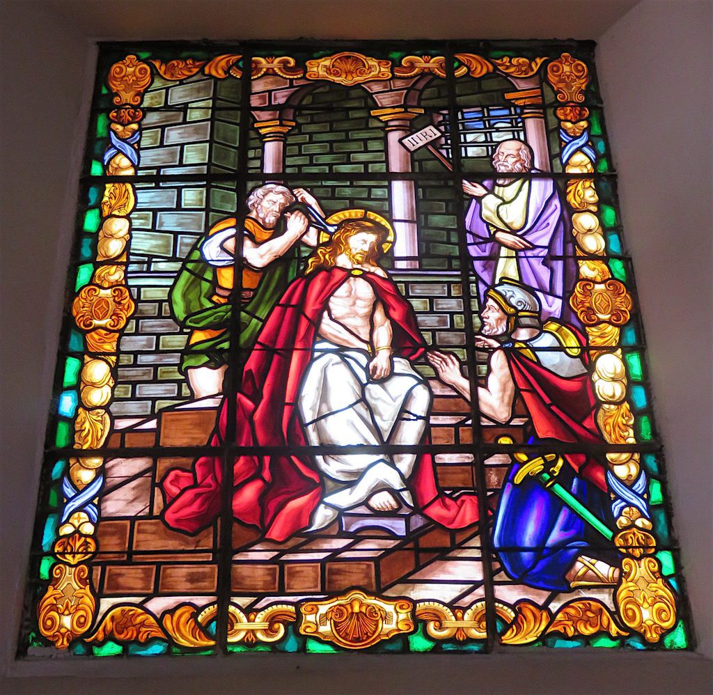 And another stained-glass window in the church