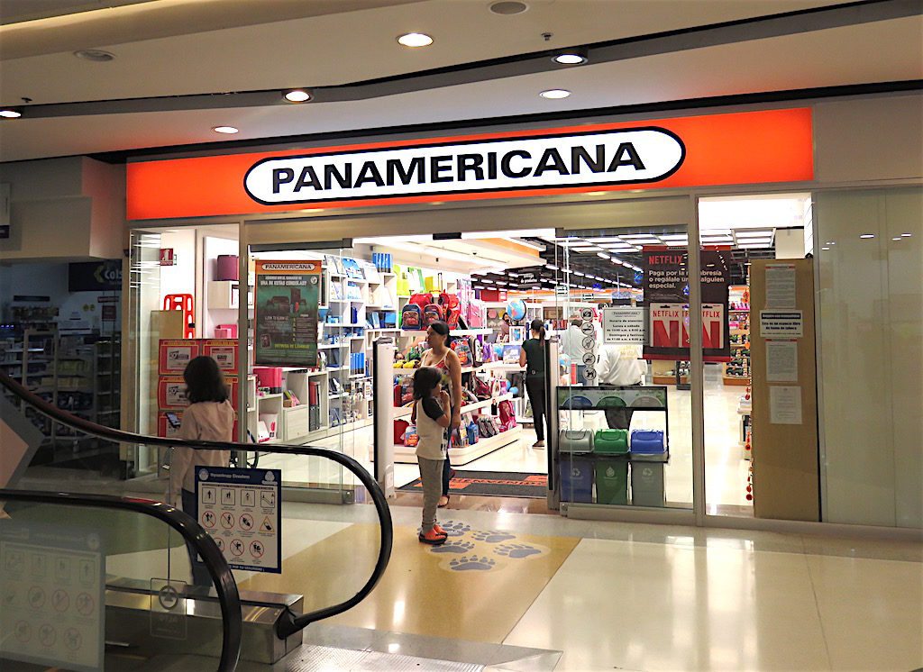 The Panamericana store in Los Molinos Mall