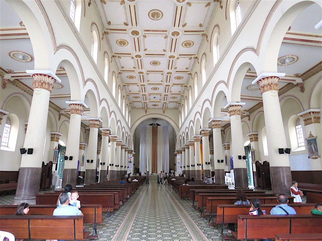 The central nave in Iglesia de San Antonio de Padua in Barbosa