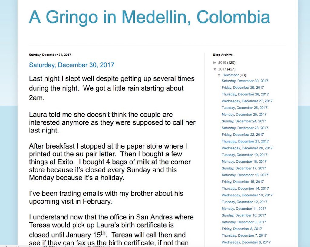 A Gringo in Medellin's website