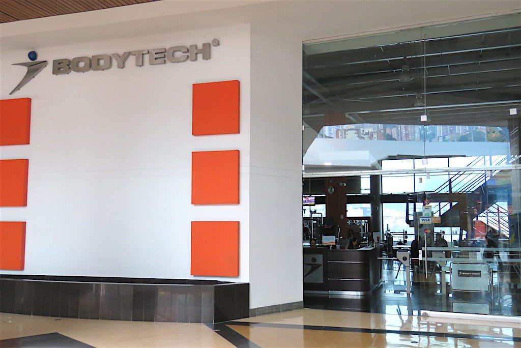Entrance to Bodytech in Premium Plaza