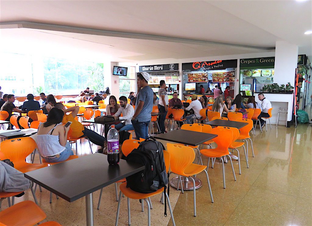 The smaller food court at Premium Plaza