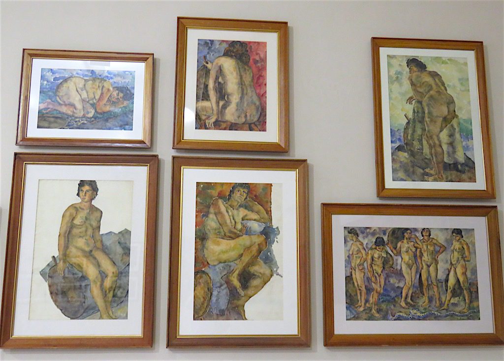 Some of the artwork in the museum