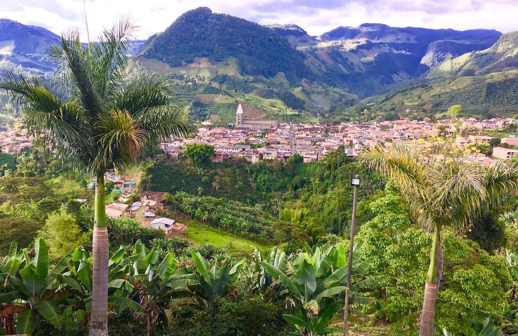 Jardín, one of many pueblos near Medellín