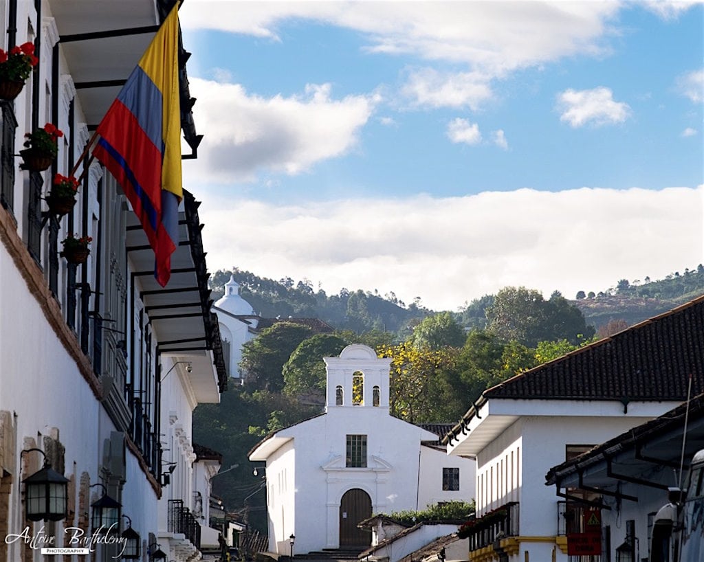 View of La Ermita from the streets of Popayán