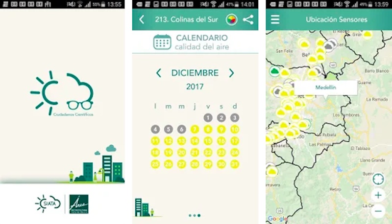 The Ciudadanos Cientificos App, courtesy of SIATA
