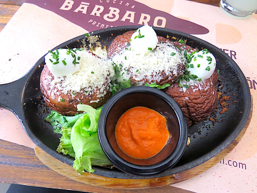 The portobello mushroom appetizer at Barbaro