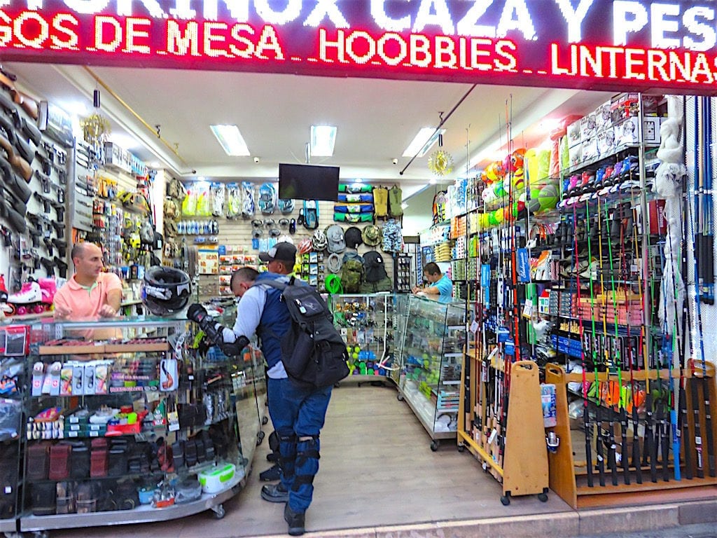 A sporting goods store