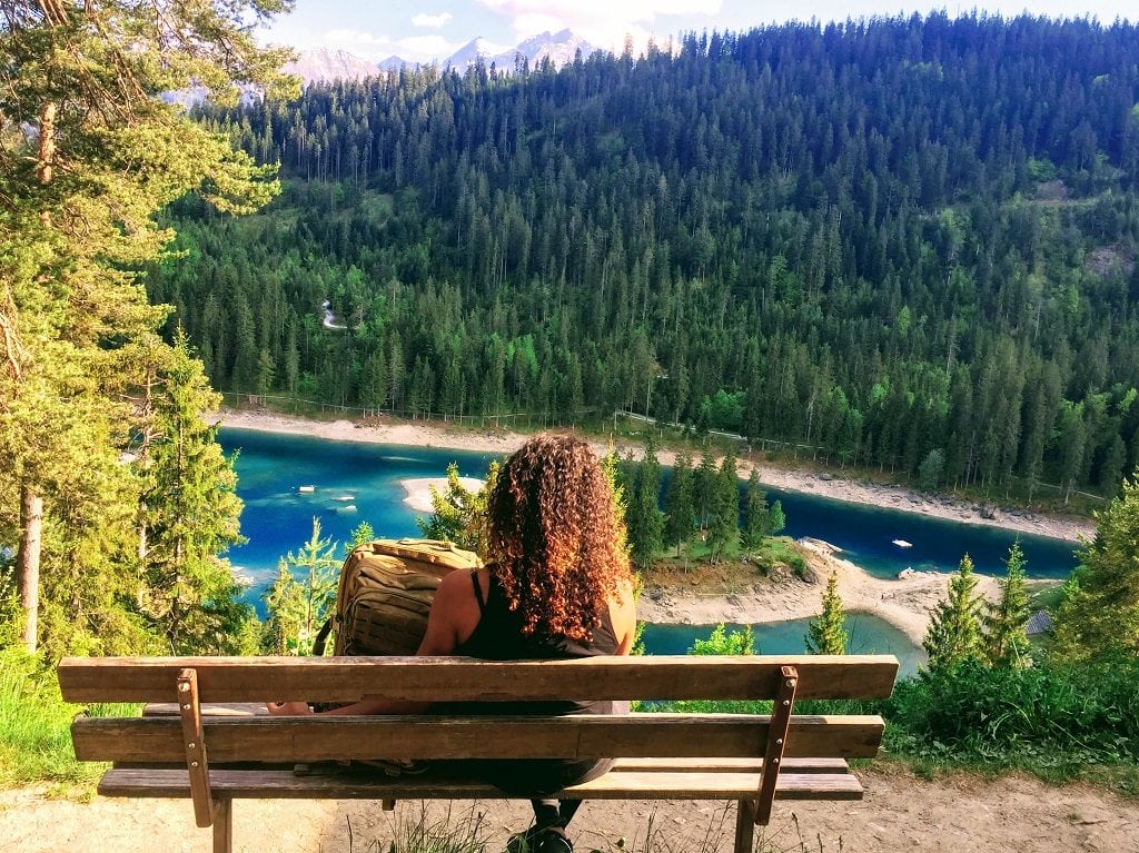 Tacha on a lake in Switzerland