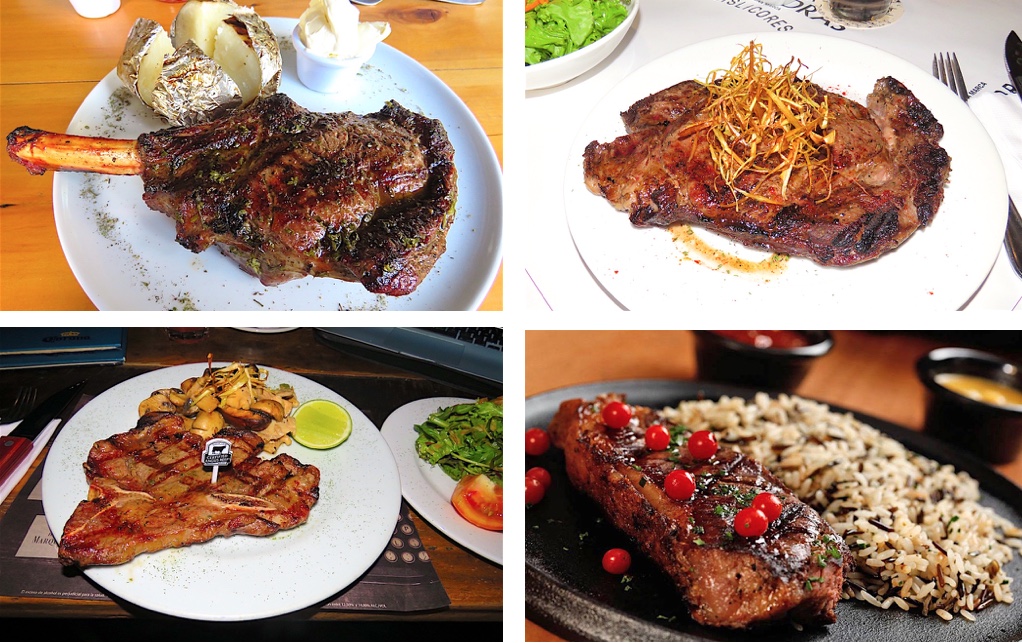 Steaks from some of the best steakhouses in Medellín and the Aburrá Valley