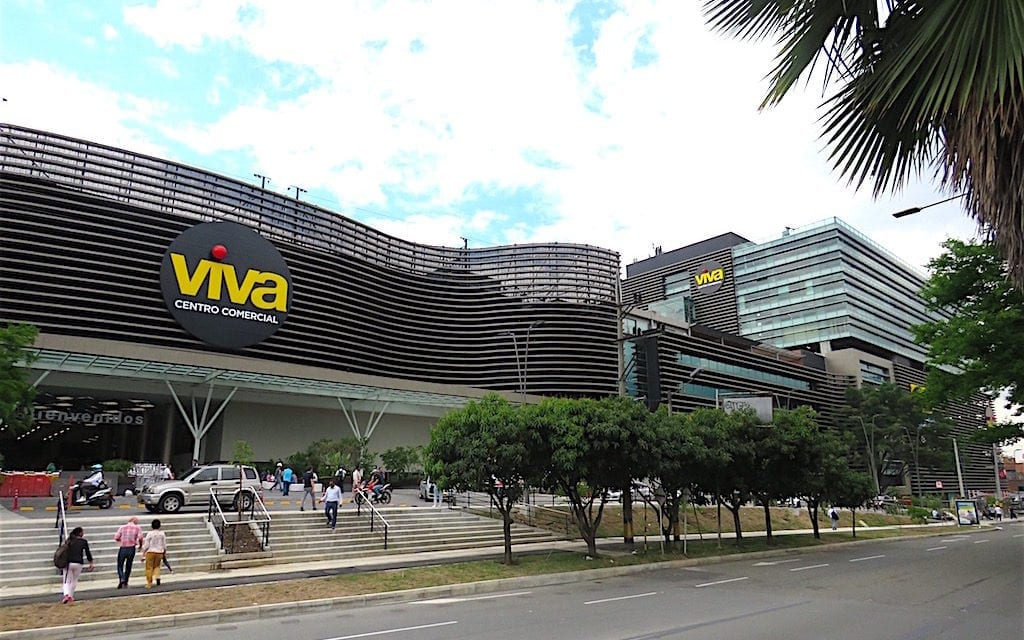 Viva Envigado, the largest mall in Colombia is easily accessible from the Envigado metro station on the A-Line