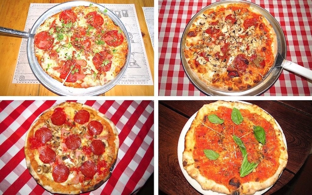 Pizzas from some of the best pizzerias in Medellín