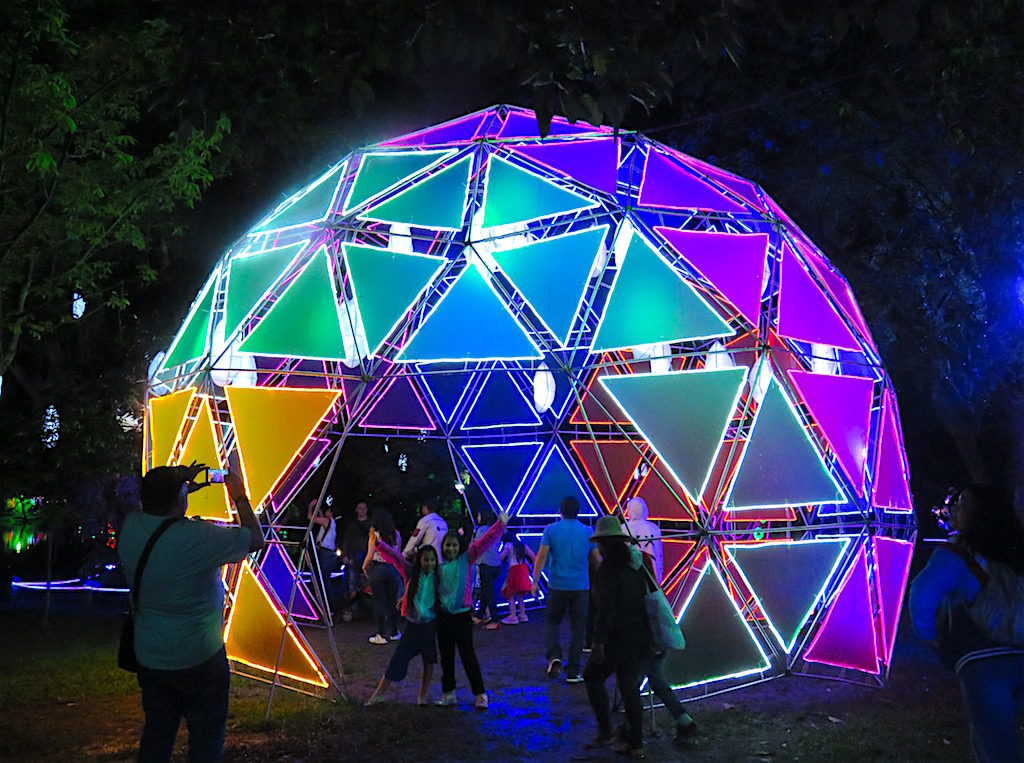 A large Christmas ball