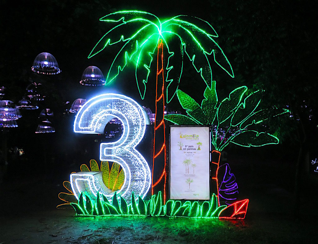 One of the diversity displays - Colombia is # 3 in palms with 289 species