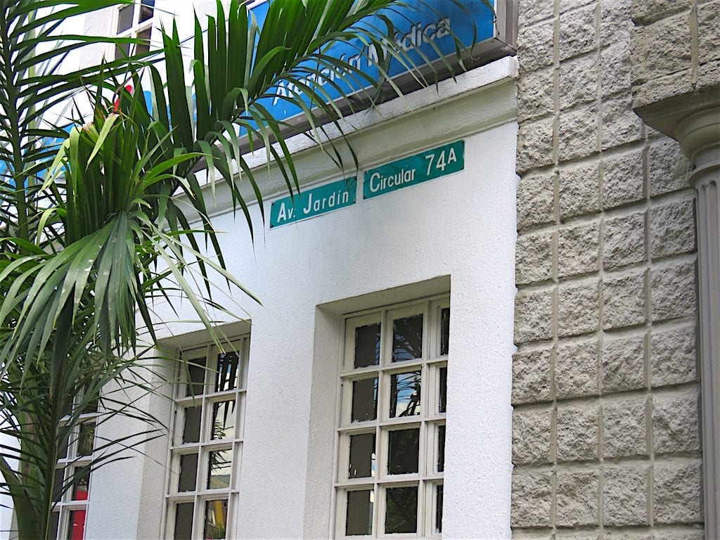 Streets can have multiple names - for example: Avenida Jardin and Circular 74A