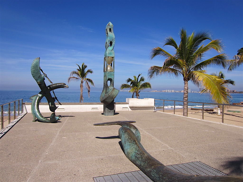 Sculptures along the Malecón in Puerto Vallarta, photo by Another Believer
