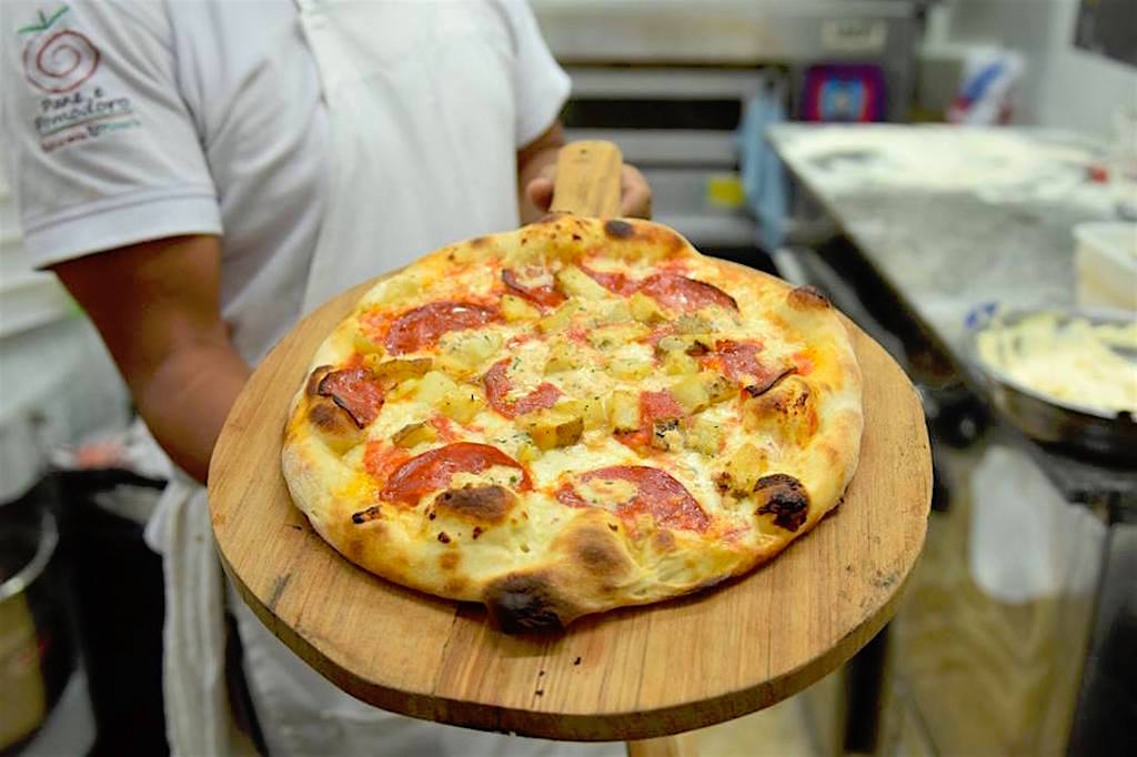 Pizza at Pane e Pomodoro - a popular pizzeria in Medellín, photo courtesy of Pane e Pomodoro - Medellin Guru