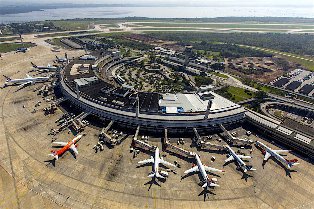 Terminal 1 at Antonio Carlos Jobim International Airport in Rio de Janeiro, photo by Governo Federal Brasileiro