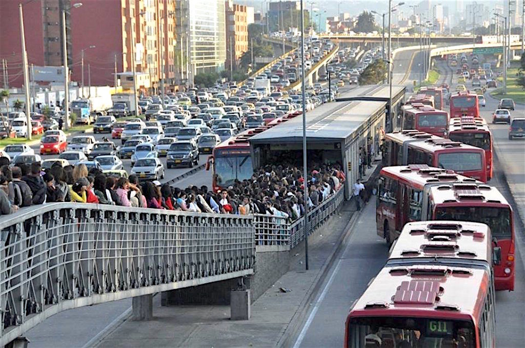 Traffic in Bogotá, photo by Alexander Blum