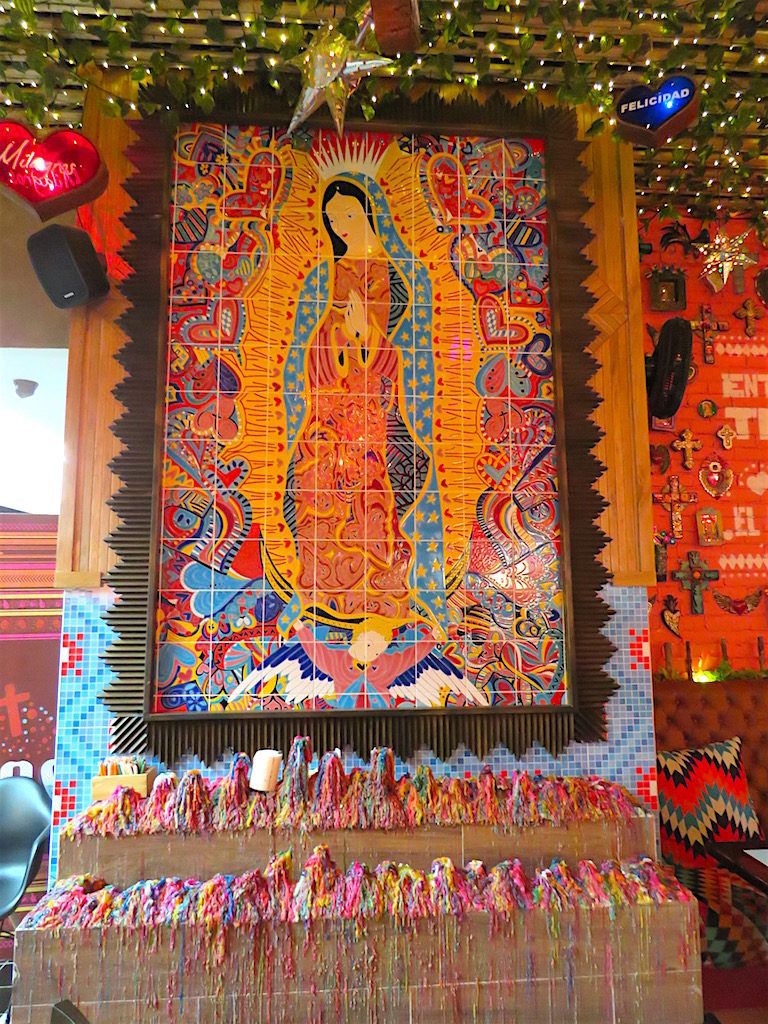 Virgin of Guadalupe at the Milagros in Viva Envigado Mall