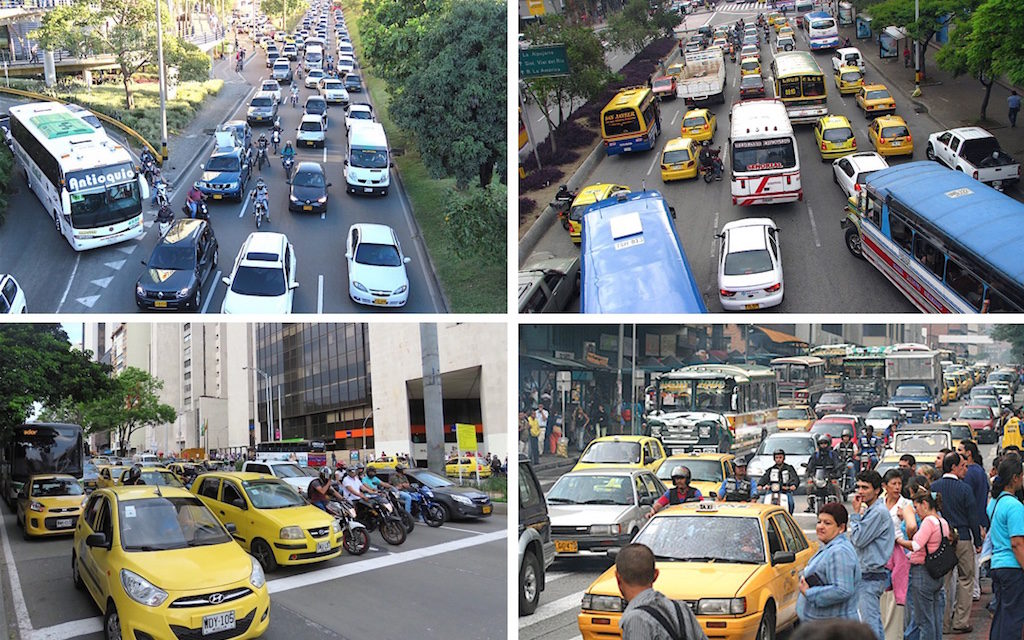 Traffic is a downside of Medellín but isn't a downside in all of Colombia