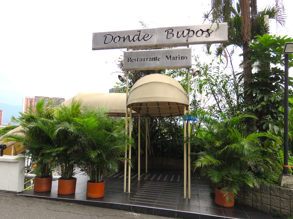 Look for this entrance and the restaurant is downstairs