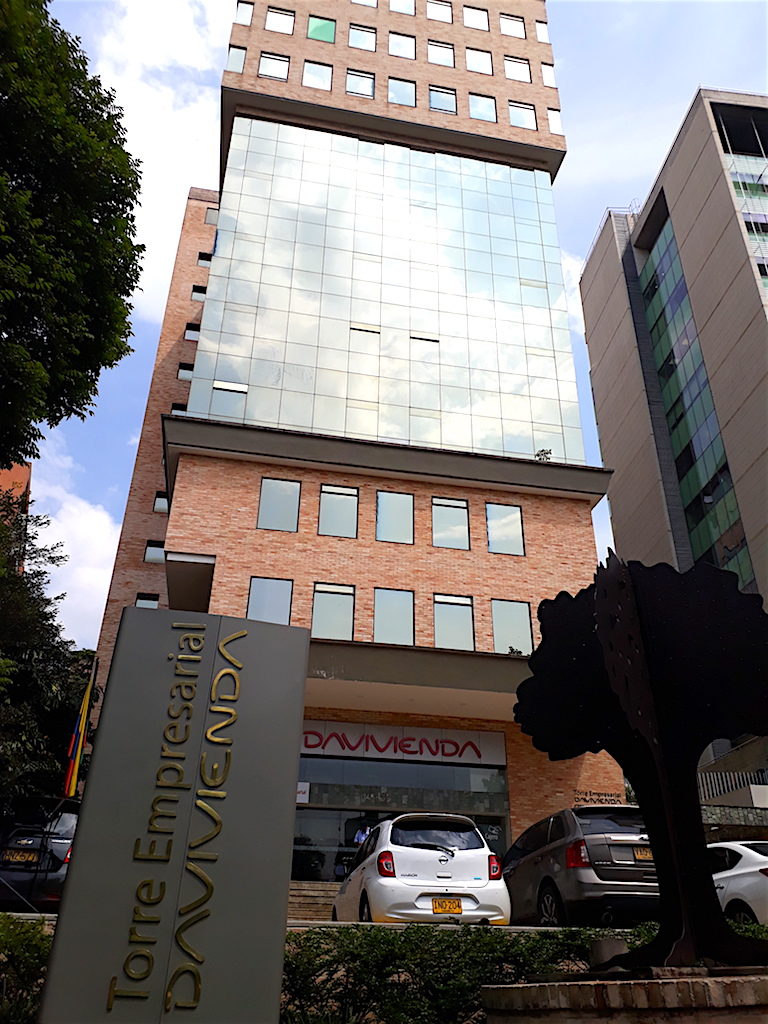 Expatgroup.co's office is in the Davivienda office building in El Poblado