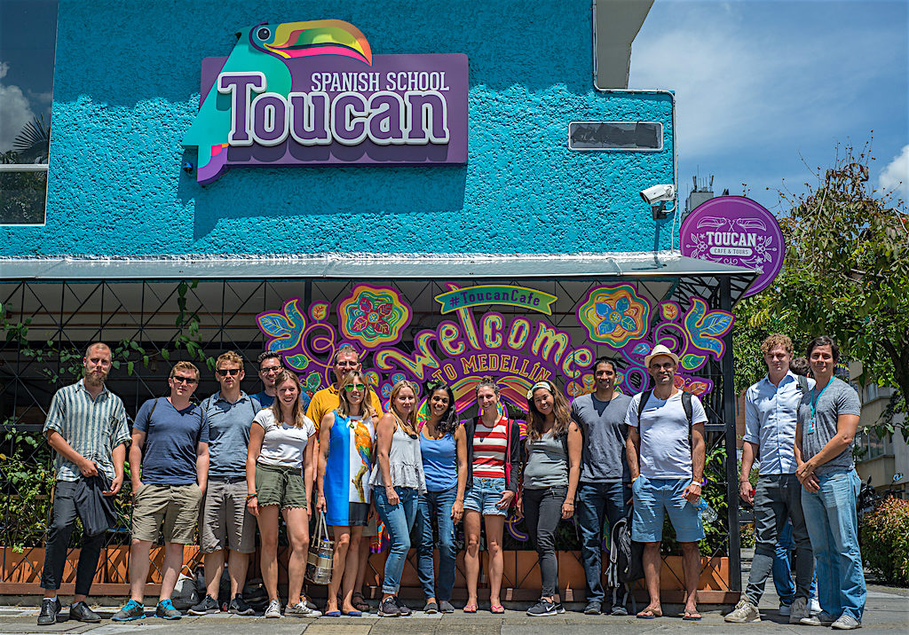 Students at Toucan in Medellín