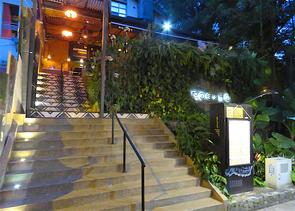 The entrance to Rocoto, which is upstairs