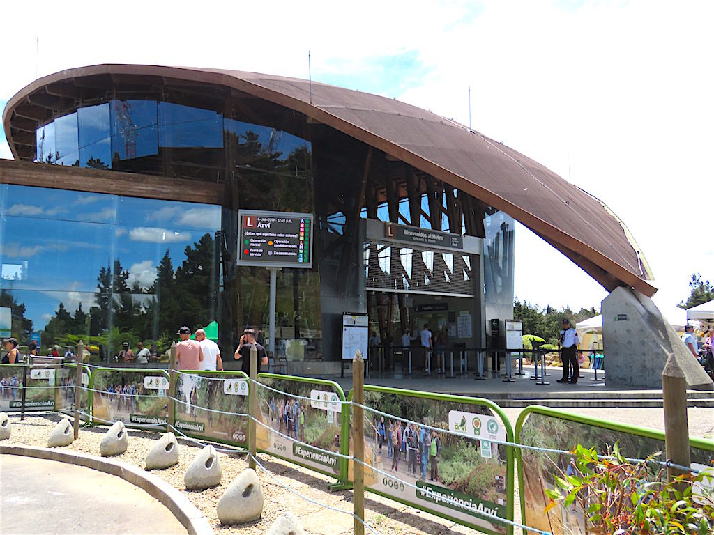 The Arví Metrocable station