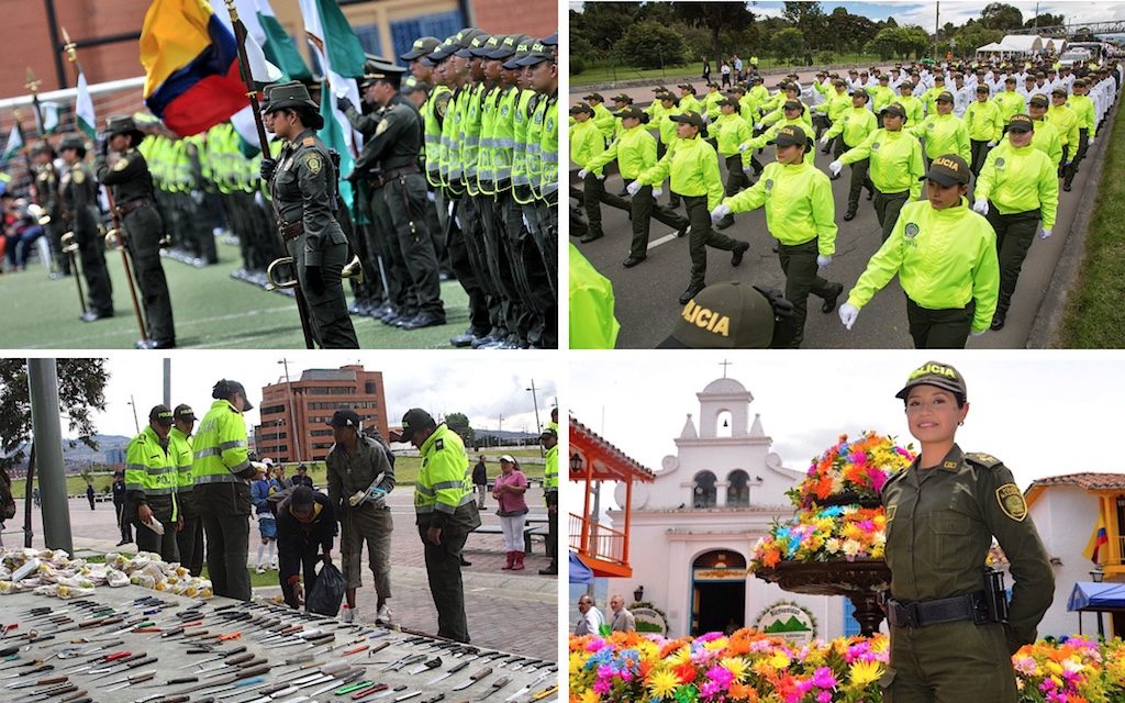 Police in Colombia - photos by National Police of Colombia