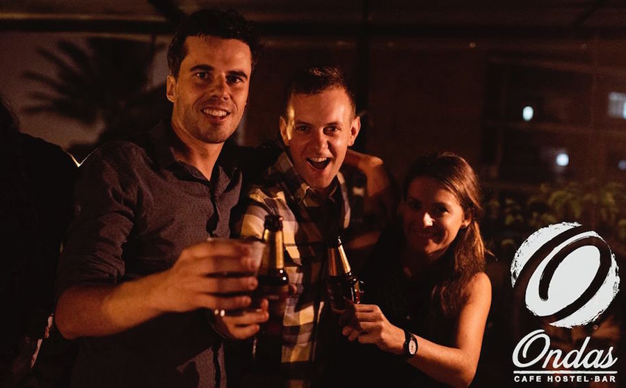 Language Exchange Rooftop Party, photo courtesy of Ondas Café, Hostel & Bar