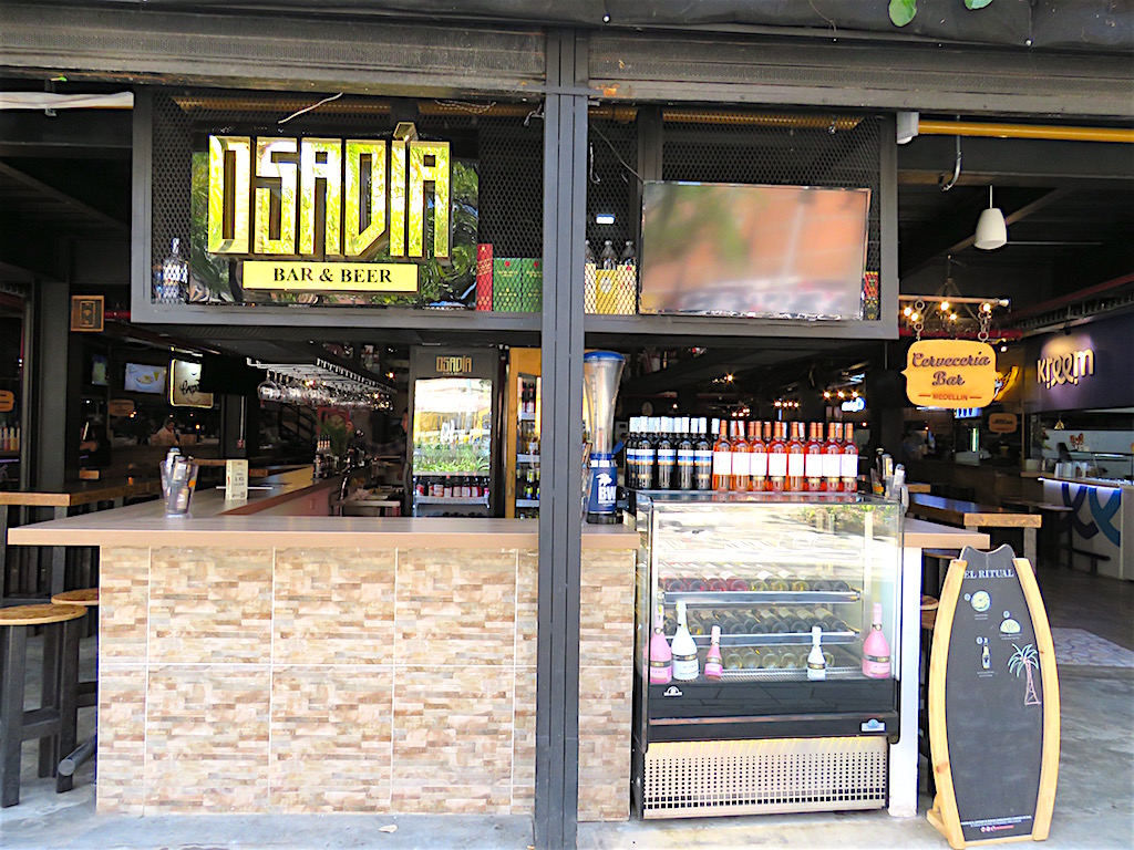 Osadia, the bar on the first floor and there is a second bar on the second floor